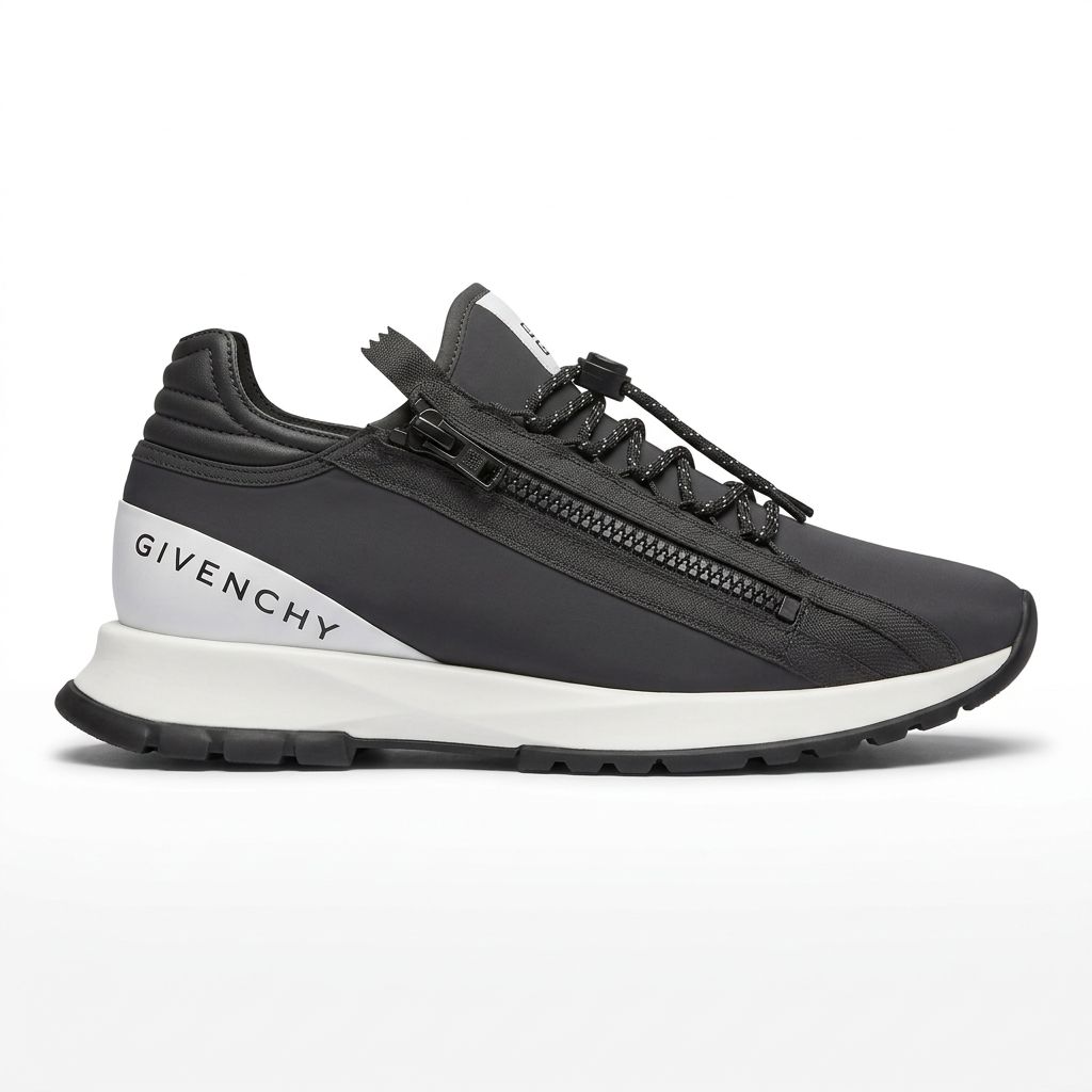 Givenchy Spectre zip runner side view on white